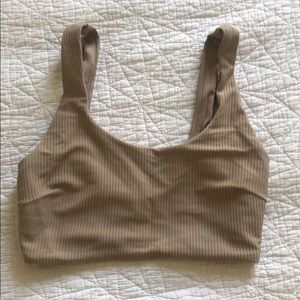 GYMSHARK Beige swim top